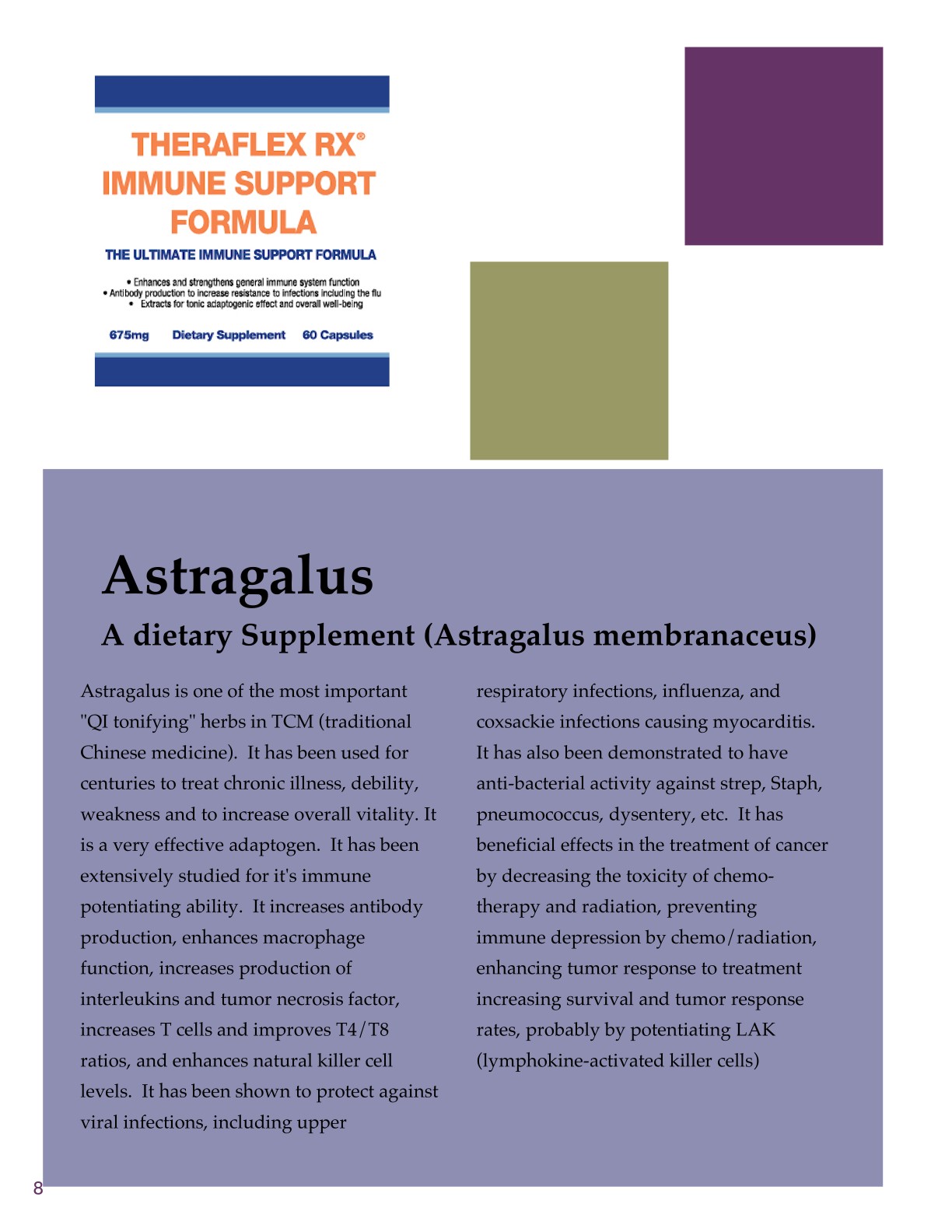 THERAFLEX RX IMMUNE SUPPORT BROCHURE WITHOUT PICS_8